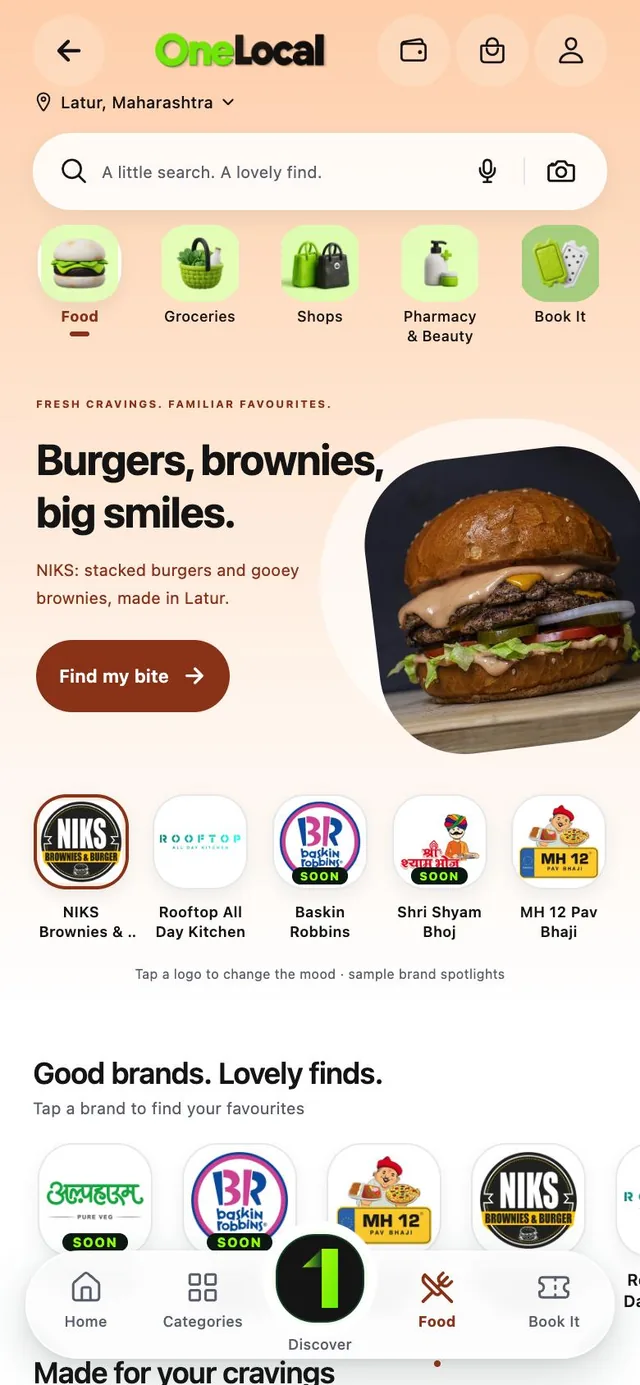 A store's logo row in the OneLocal app